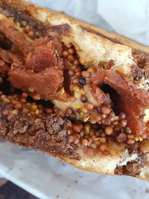 sandwich at Ben & Esther's Vegan Jewish Deli in Portland