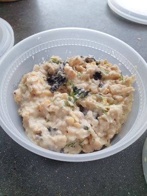 vegan tuna salad at Ben & Esther's Vegan Jewish Deli in Portland