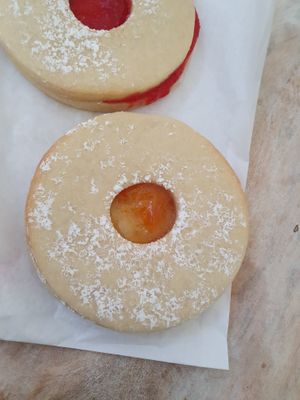jam cookies at Ben & Esther's Vegan Jewish Deli in Portland