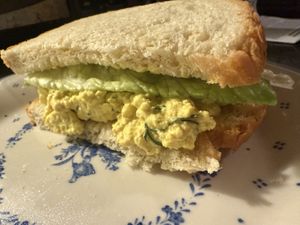 Eggless tofu salad   at Ben & Esther's Vegan Jewish Deli in Portland