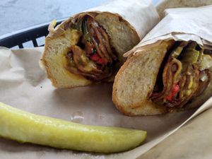 Vegan Philly Cheese Steak at Ben & Esther's Vegan Jewish Deli in Portland
