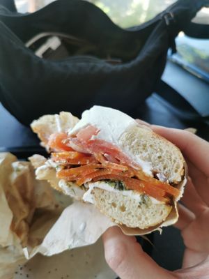 Carrot Lox at Ben & Esther's Vegan Jewish Deli in Portland