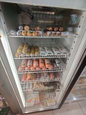 Vegan meats at Sandal Shop in Chelyabinsk