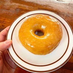 original usual doughnut 🍩  at Usual Coffee in Jeju
