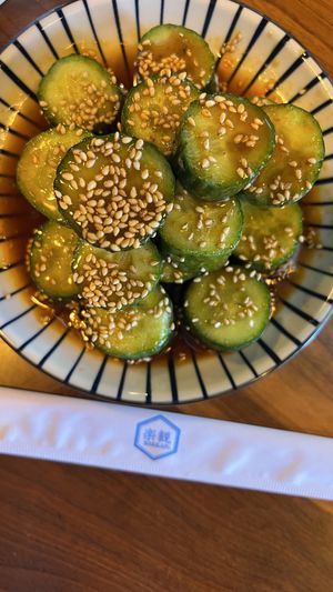 Cucumber Saladd  at RAKKAN Ramen - Long Beach in Long Beach
