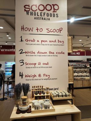 How to scoop at Scoop Wholefoods - Waterway Point in Northeast Singapore
