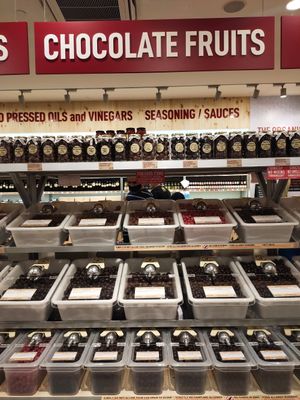 Chocolate fruits at Scoop Wholefoods - Waterway Point in Northeast Singapore