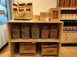 Recycle bags at Scoop Wholefoods - Waterway Point in Northeast Singapore