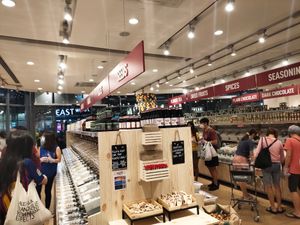 Crowded at Scoop Wholefoods - Waterway Point in Northeast Singapore