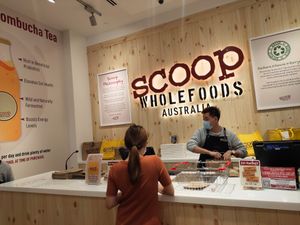 Cashier counter at Scoop Wholefoods - Waterway Point in Northeast Singapore