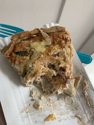 Vegan quiche  at Zrno do Zrna in Ljubljana