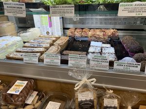 Bakery items at Zrno do Zrna in Ljubljana