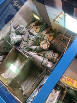 ice cream window  at Zrno do Zrna in Ljubljana