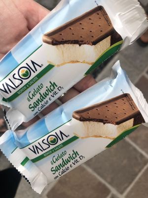 ice cream sandwich  at Zrno do Zrna in Ljubljana