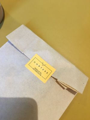 Pistachio cookie to take away   at Cortese Café 900 in Florence