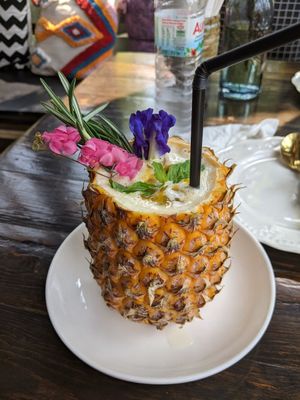 Pineapple turmeric shake at Khao Kwan in Koh Chang
