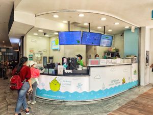 Stall front at Mr Coconut - Waterway Point in Northeast Singapore