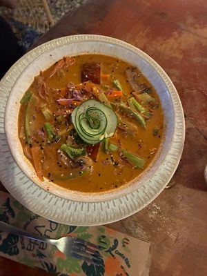 Kimchi soup at El Sol Del Caribe in Puerto Viejo De Talamanca