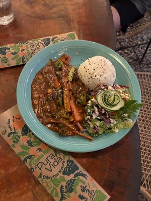 Indonesian curry at El Sol Del Caribe in Puerto Viejo De Talamanca