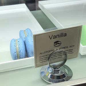 vanilla macarons at Le Gourmand in Newtown