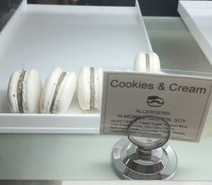 cookies & cream macarons at Le Gourmand in Newtown