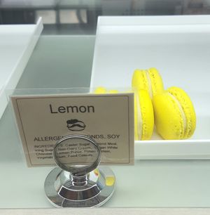 lemon macarons at Le Gourmand in Newtown