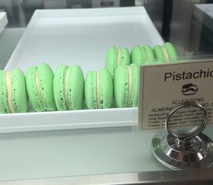 pistachio macarons at Le Gourmand in Newtown