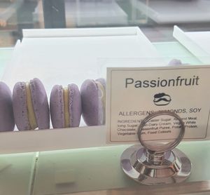 passionfruit macarons at Le Gourmand in Newtown