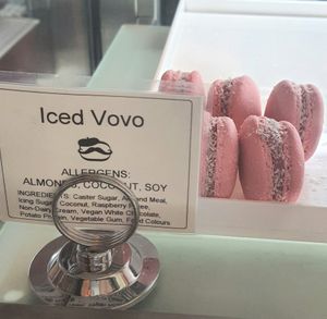 Iced Vovo macarons at Le Gourmand in Newtown