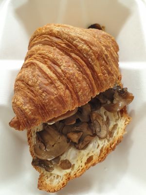 Mushroom truffle croissant at Le Gourmand in Newtown