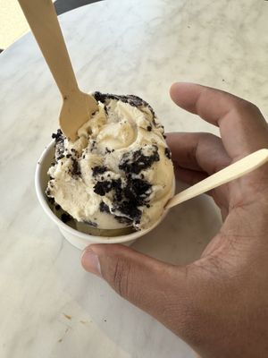 The cookies and cream ice cream was the best   at Le Gourmand in Newtown