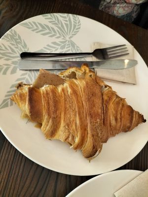 Four cheese and pepper salami croissant at Le Gourmand in Newtown
