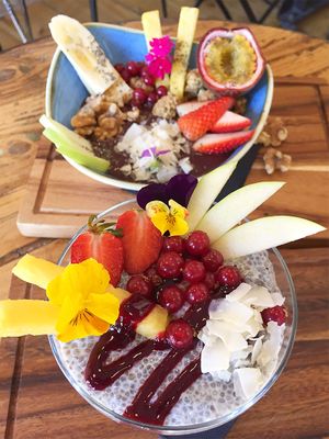 chia pudding at Panorama in Barcelona