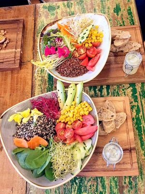 quinoa salad at Panorama in Barcelona