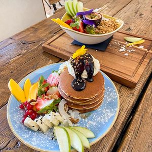 pancakes at Panorama in Barcelona