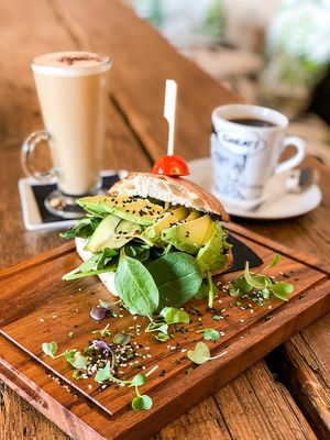 tofu and spinach at Panorama in Barcelona