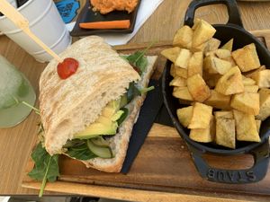 Ultimate veggie sandwich  at Panorama in Barcelona