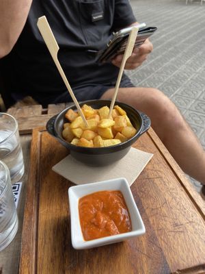 Patatas Bravas 🥔  at Panorama in Barcelona
