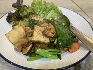 Pad See Eew (no egg)  at Khun Churn in White in Bangkok