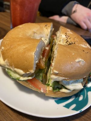 Vegan bagel  at Emilie and the Cool Kids in Lille