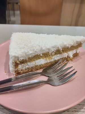 Rafaello cake at Loving Hut - OC Nový Smíchov in Prague