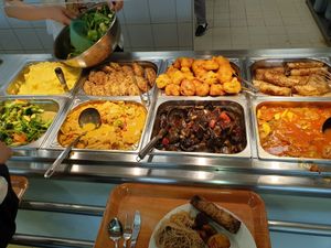 Some of the buffer at Loving Hut - OC Nový Smíchov in Prague