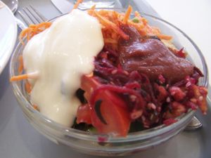 Salad at Loving Hut - OC Nový Smíchov in Prague