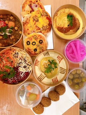 Vegan Appetizers at Falafel Bejrut in Warsaw