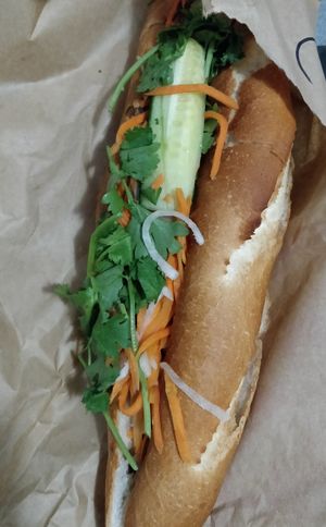 Mushroom banh mi at Mangala in Montreal