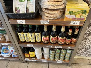 Vegan condiments   at Mangala in Montreal