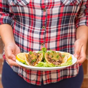 Awesome Vegan Tacos at SKY'S on Pico! at Sky's Tacos in Los Angeles