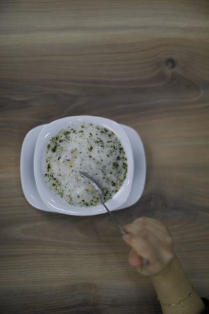 Vegan Yoghurt Soup at Vegan Masa in Istanbul