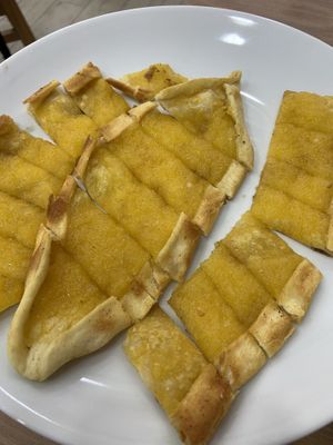 Three cheese pide at Vegan Masa in Istanbul