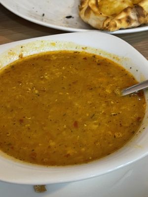 Lentil soup   at Vegan Masa in Istanbul